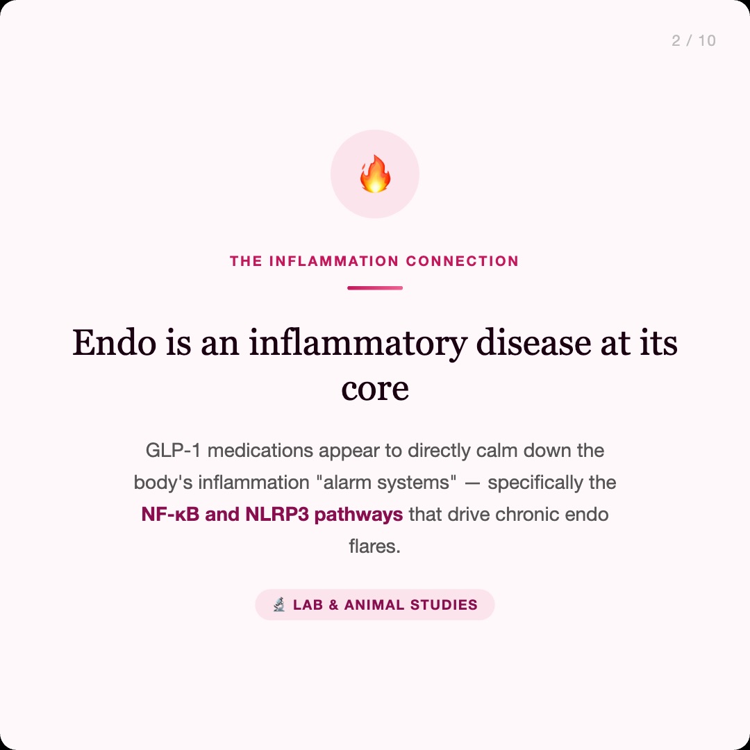 glp 1 endometriosis At the recent National Conference for Women's Health in DC, I spoke about a question I'm hearing more often: what role might GLP-1 medications play in care? These therapies are often What are pros and cons
