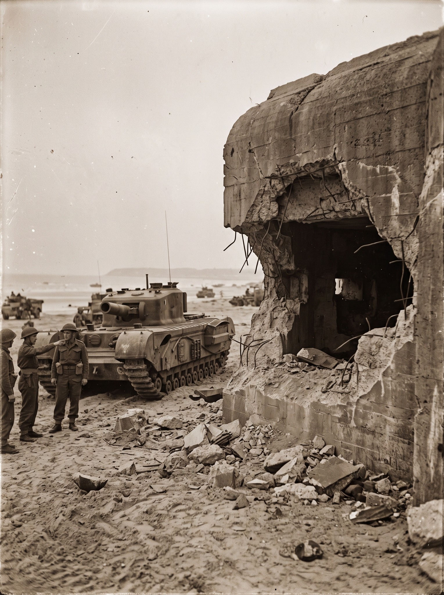 The story of the AVRE tank and its devastating dustbin gun