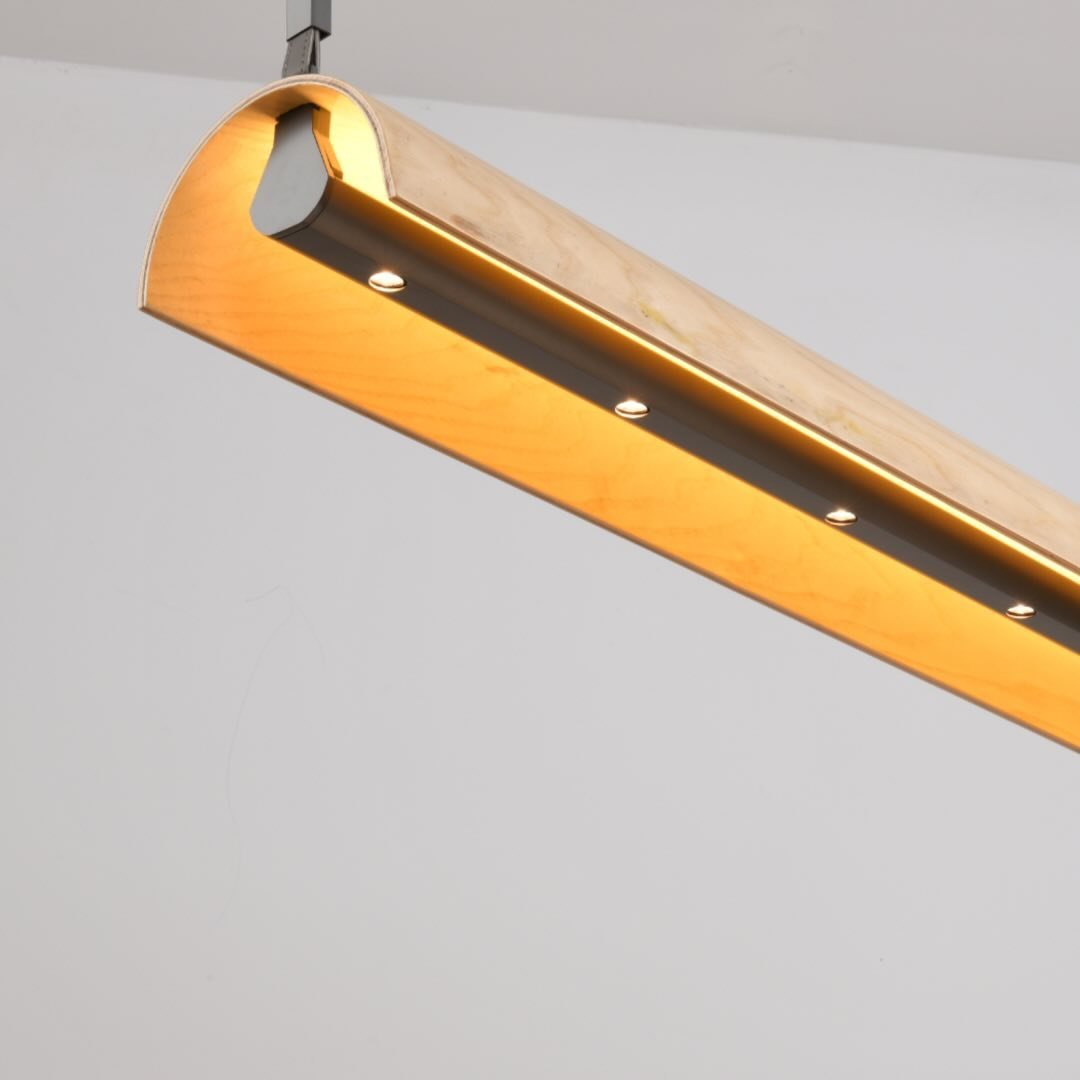 White ash wood natural color solid wood wall lamp. This series includes ...