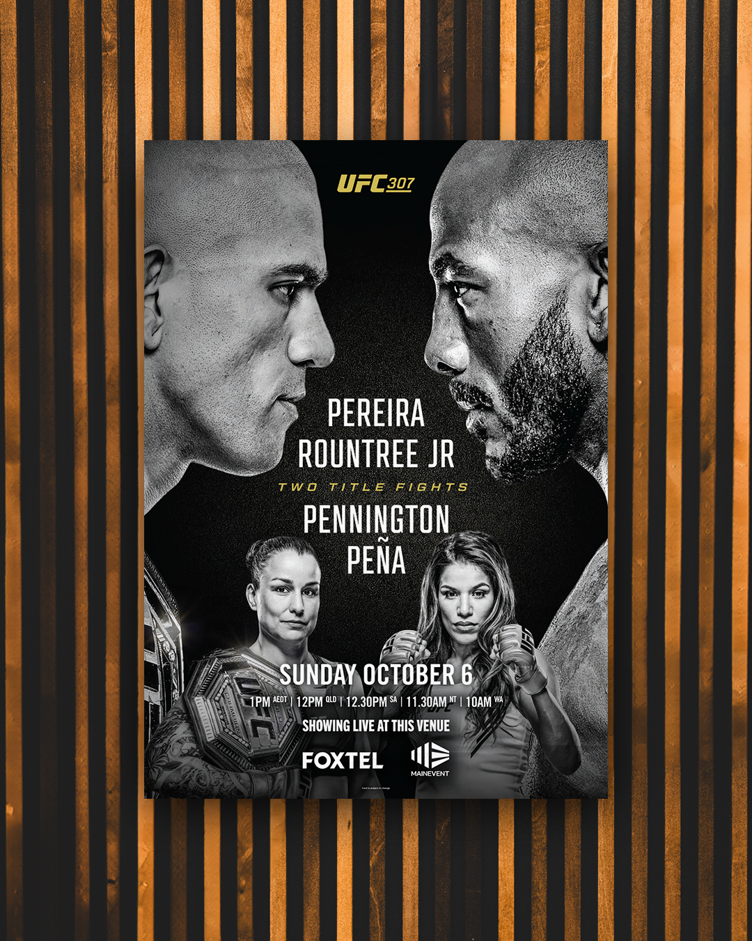 Stadium - UFC is back at Stadium Sports Bar on Sunday, October 12th for ...