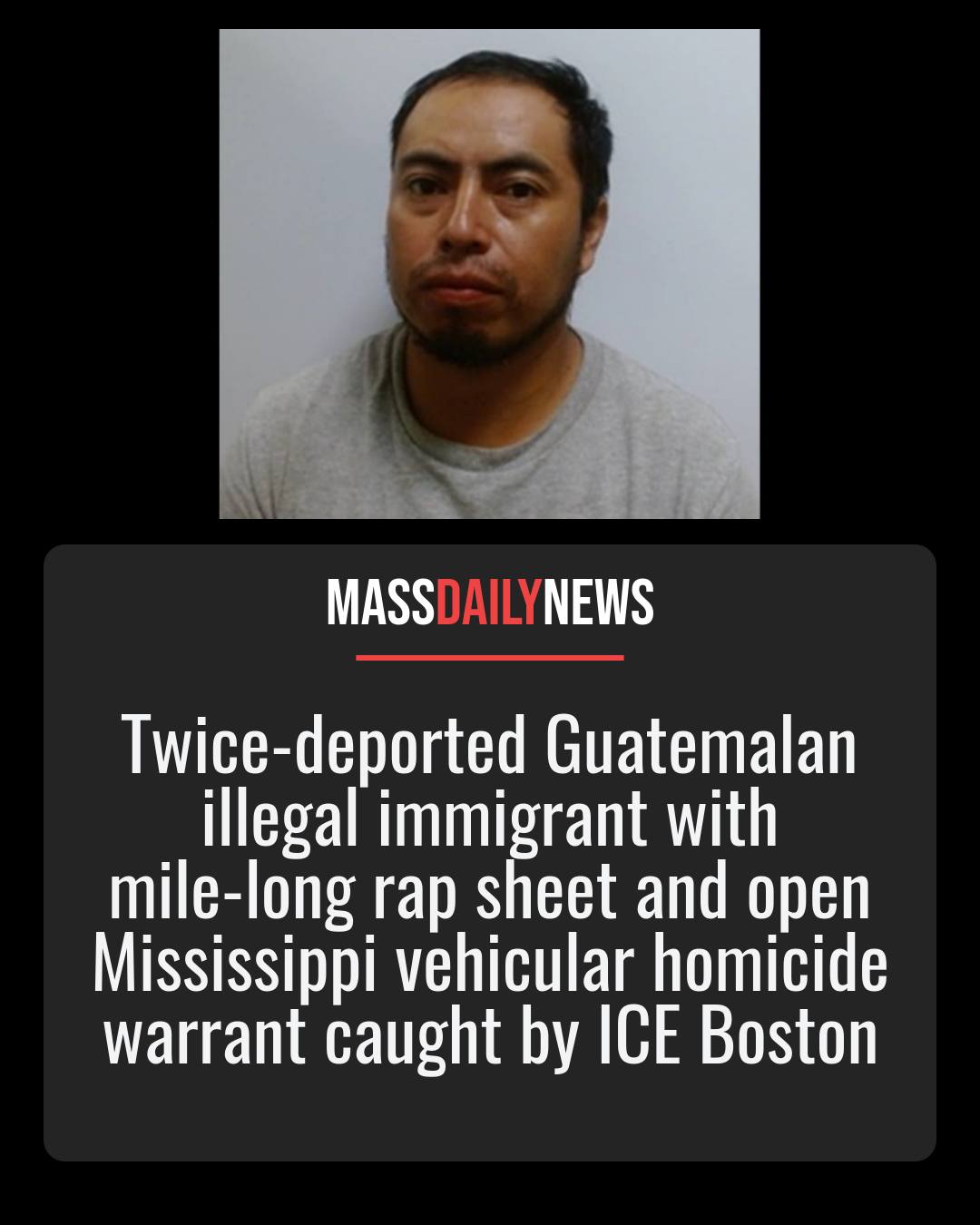 洋楽 g-rap 591 PRISONERS HAYSTATIC ICE Boston arrests twice-deported Guatemalan immigrant with