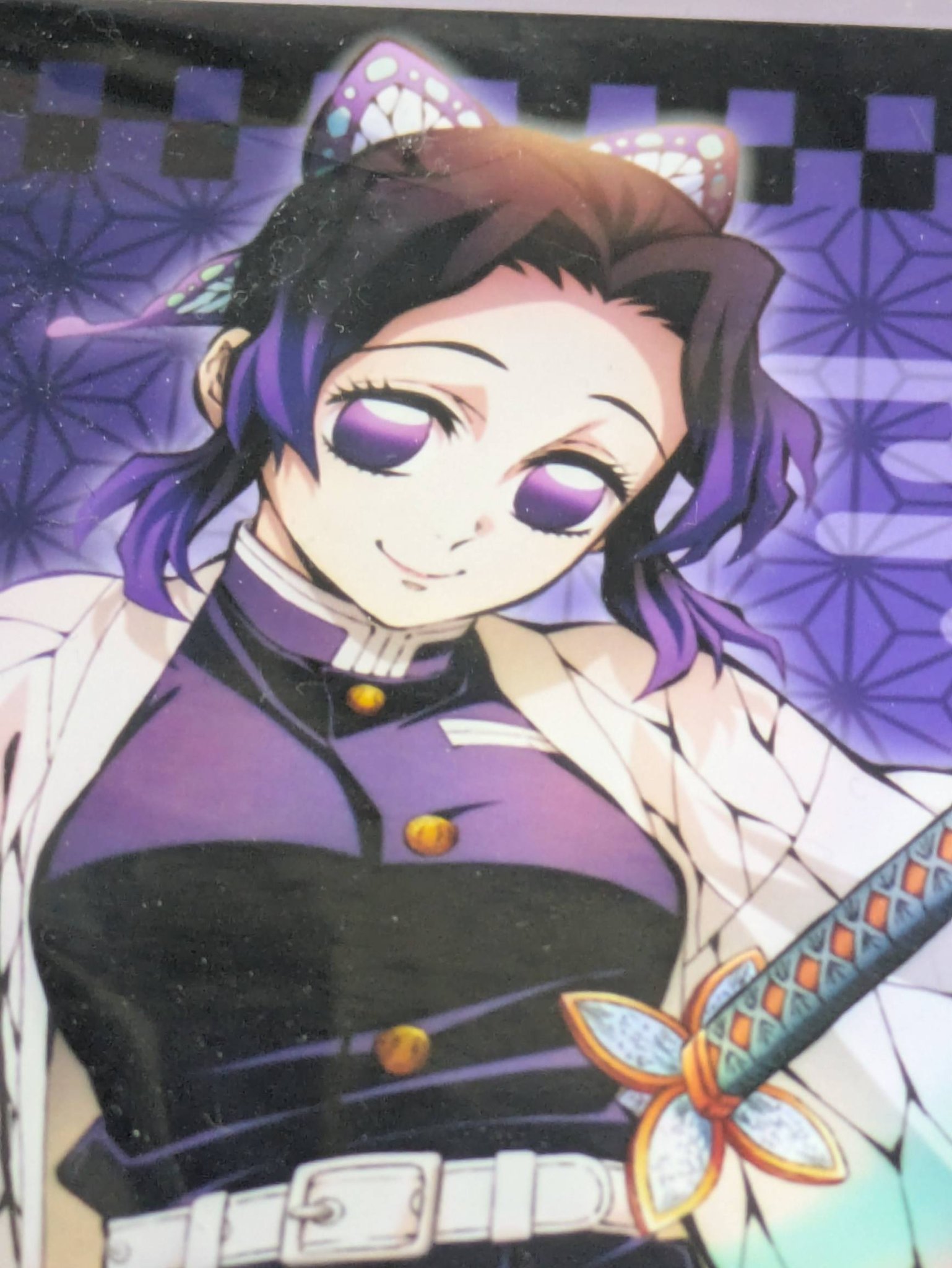 自分の鬼滅の刃「胡蝶しのぶ」ブロマイドです。💜