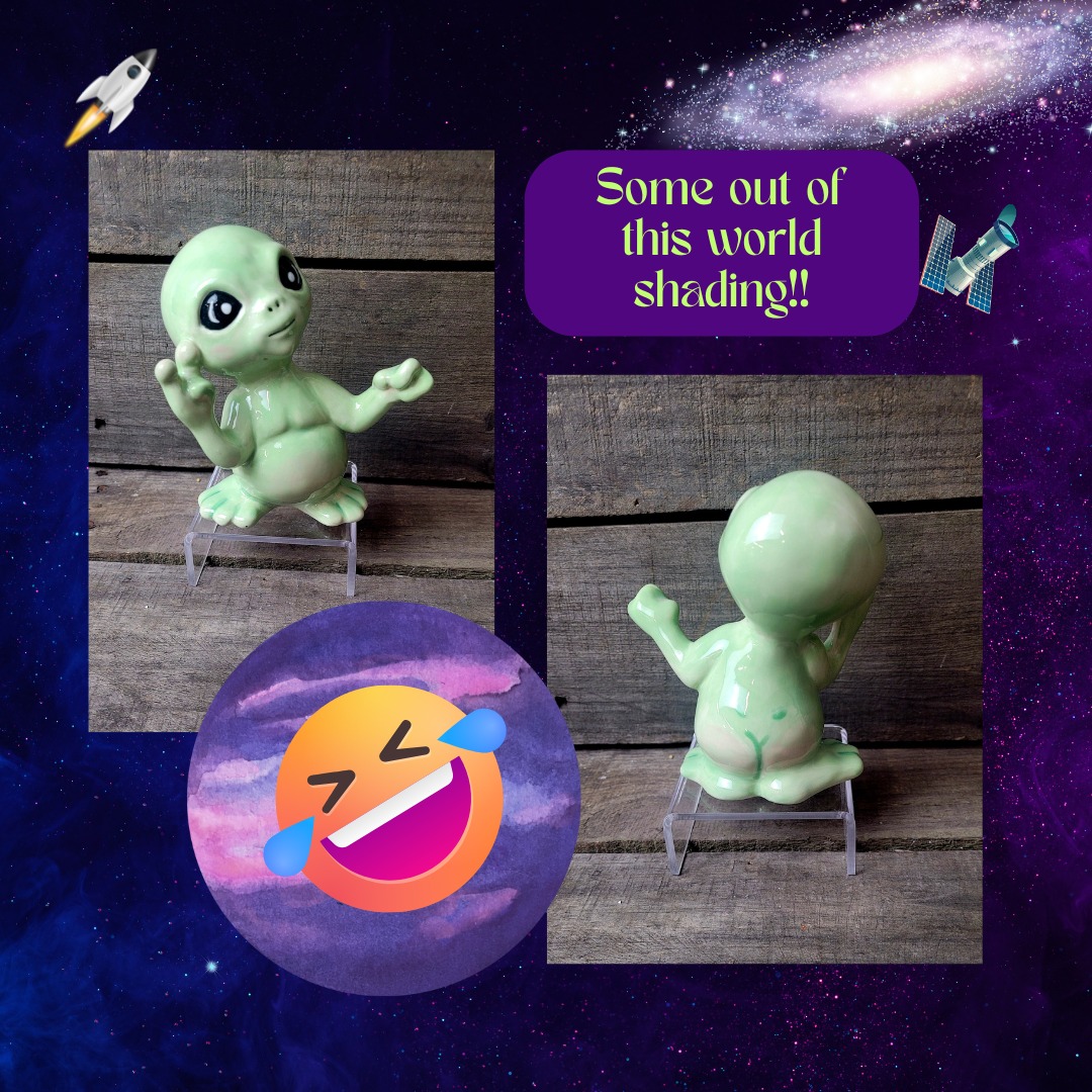 👽👽👽 The Alien Warrior Ceramic Cookie Jar has been restocked
