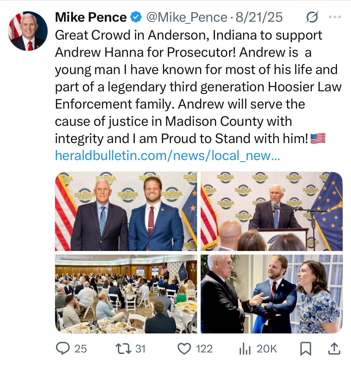 Andrew Hanna for Madison County Prosecutor