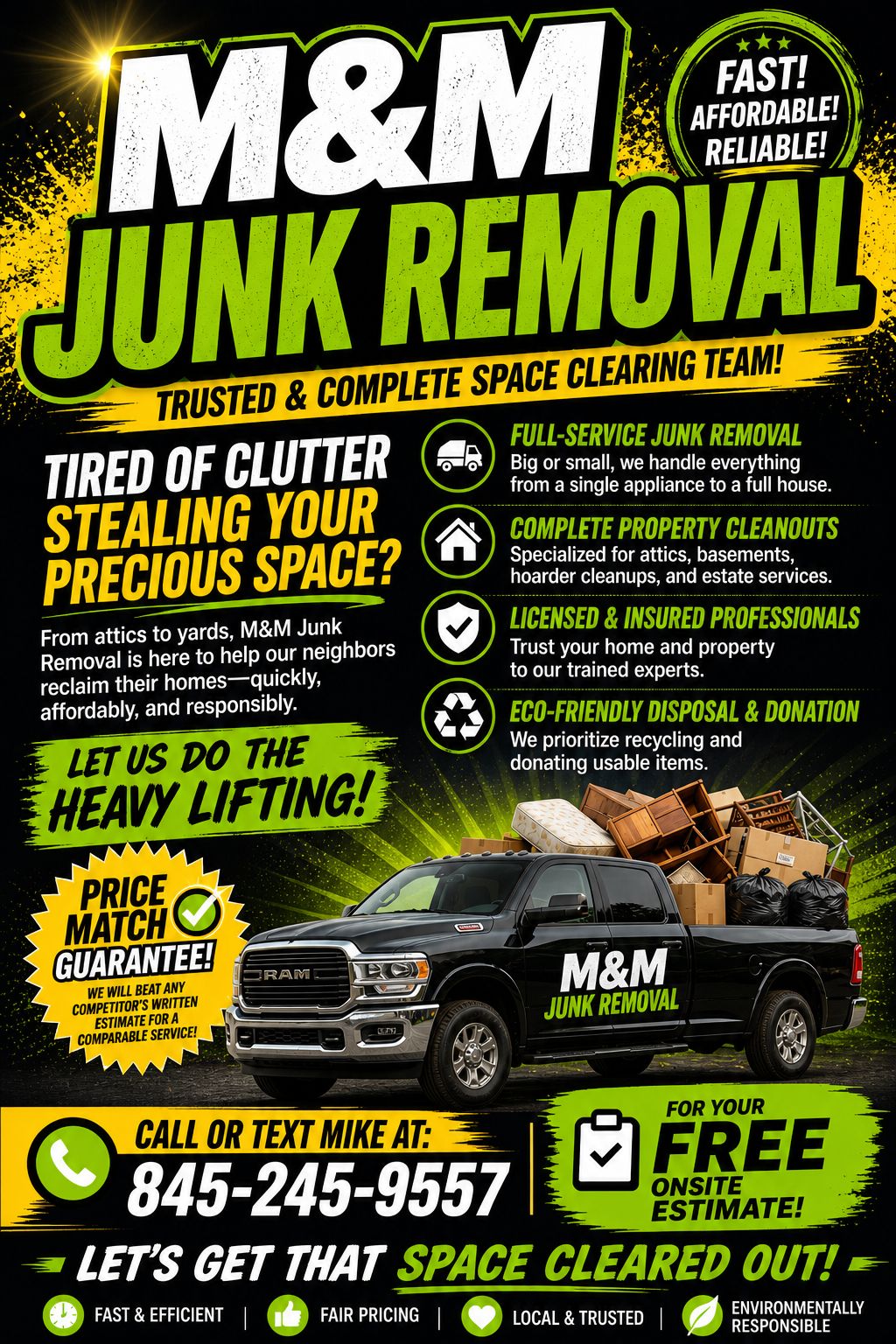 m&m※現地引き取り M&M Junk Removal