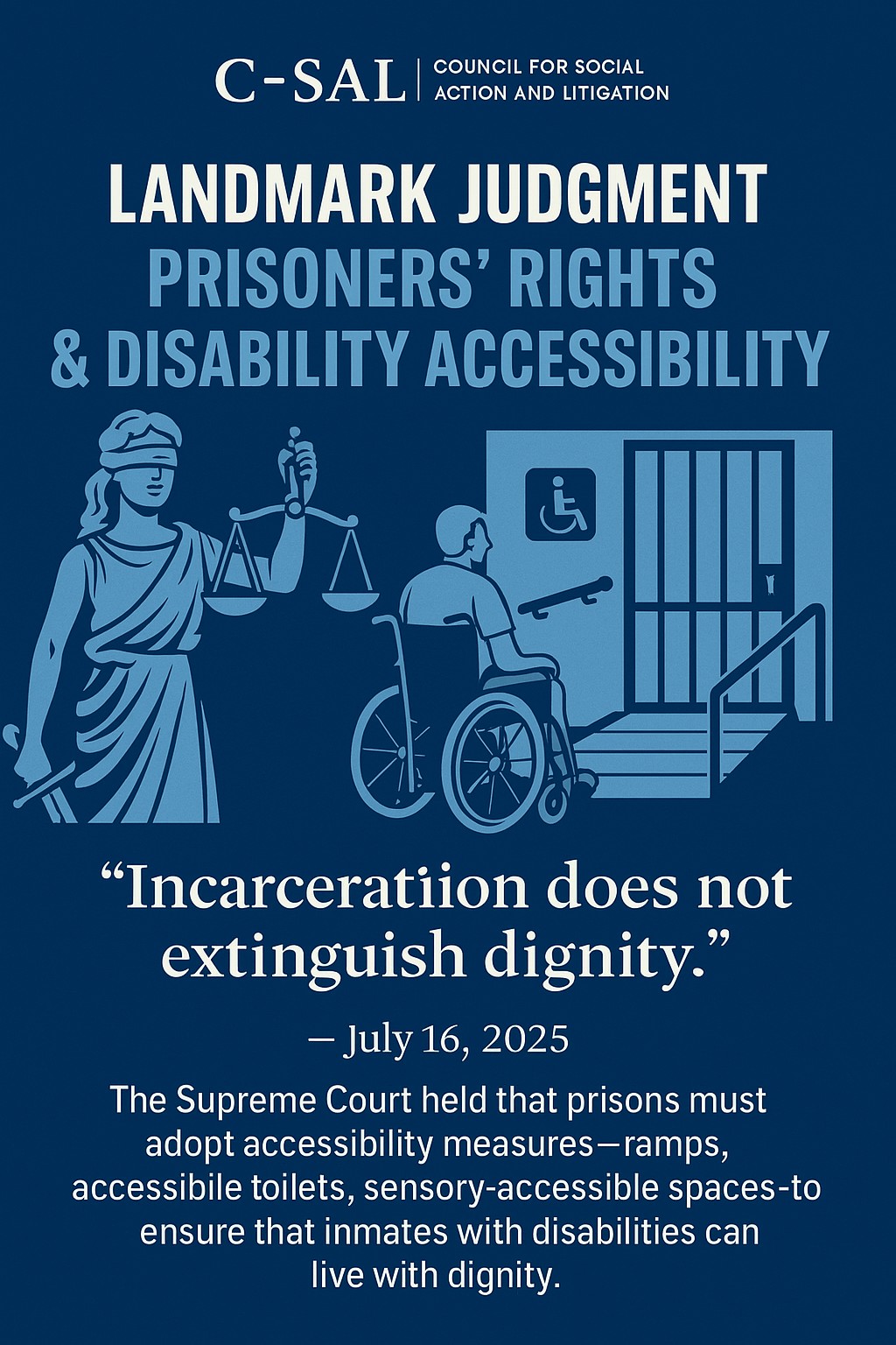 C-SAL - 🔔 Landmark Judgment Alert | Prisoners' Rights & Disability ...