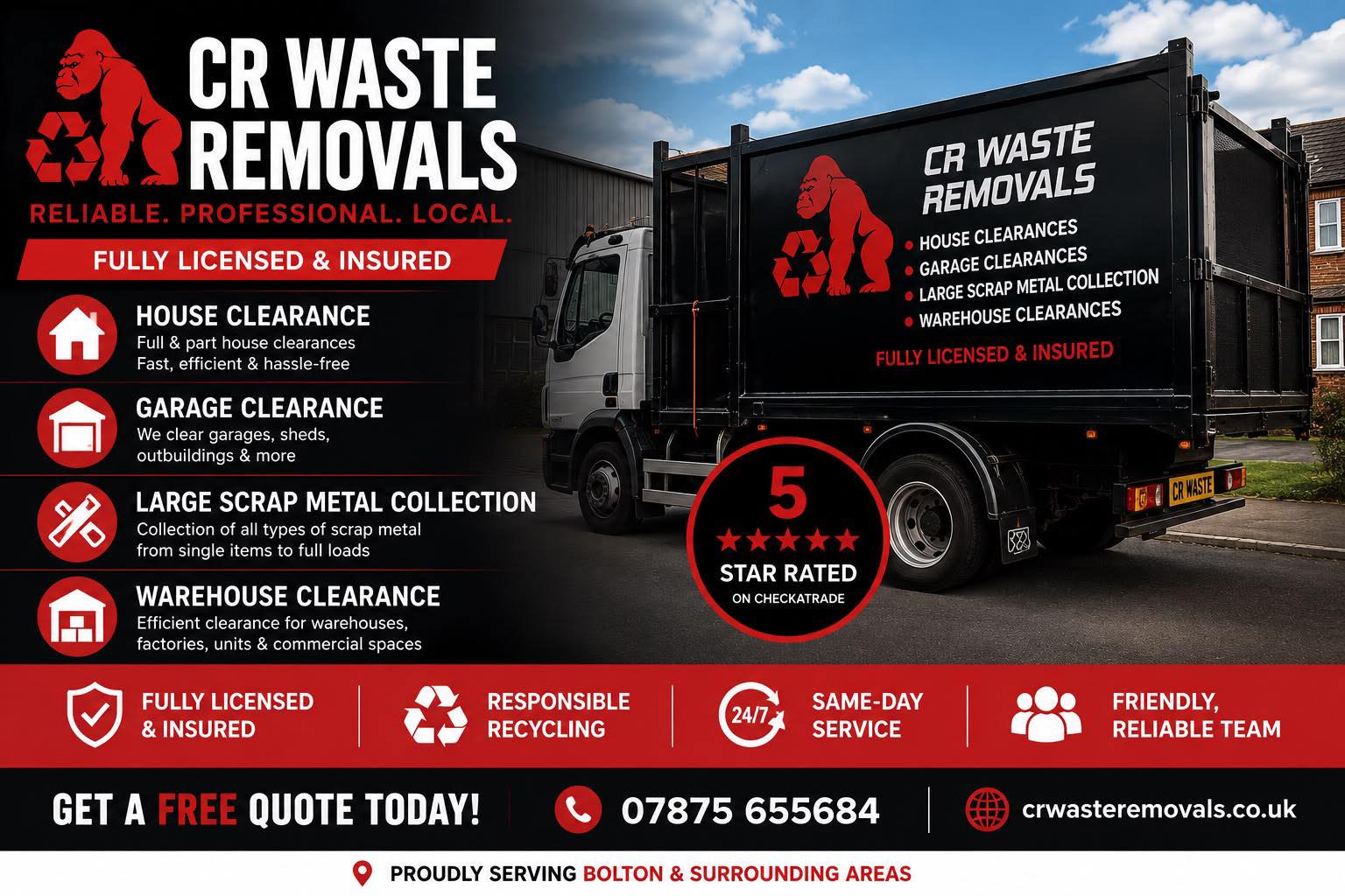 CR Waste Removals | Bolton