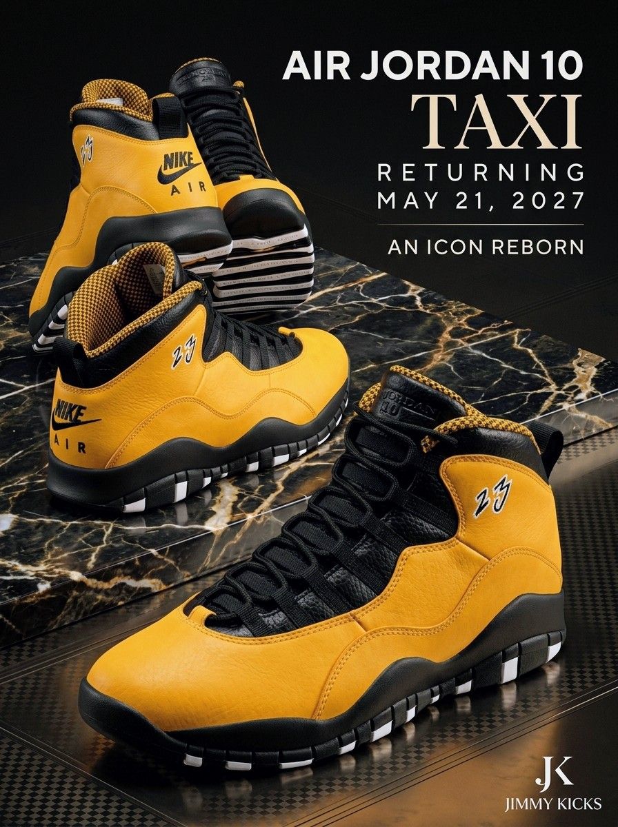 Here's an official look at the “Taxi” Air Jordan 12, are you copping?