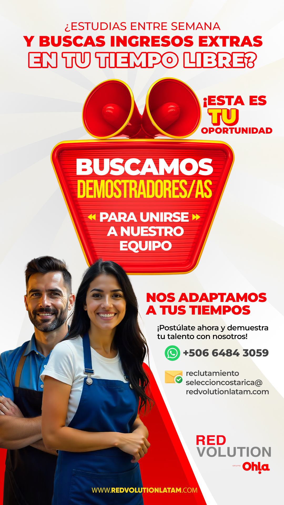 Redvolution - 📢¡TIBÁS Y TRES RÍOS buscamos personas que quieran ...