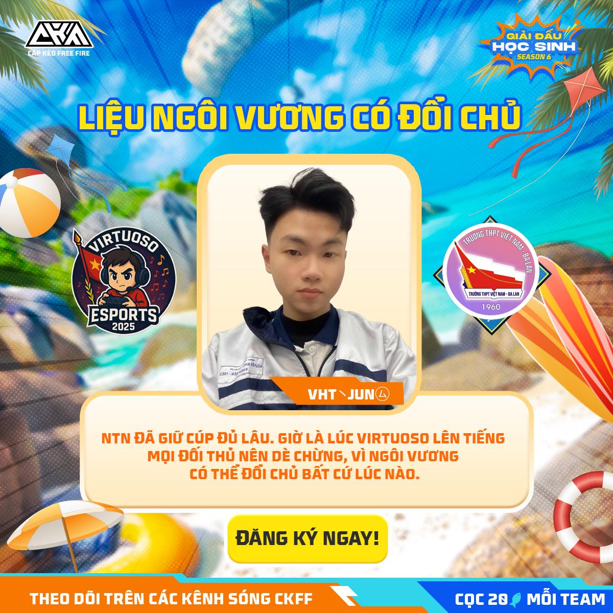 CKFF - 🔥 LIỆU NGÔI VƯƠNG CÓ ĐỔI CHỦ? 🔥 🏆 VHT•JUN - Đại diện trường THPT ...