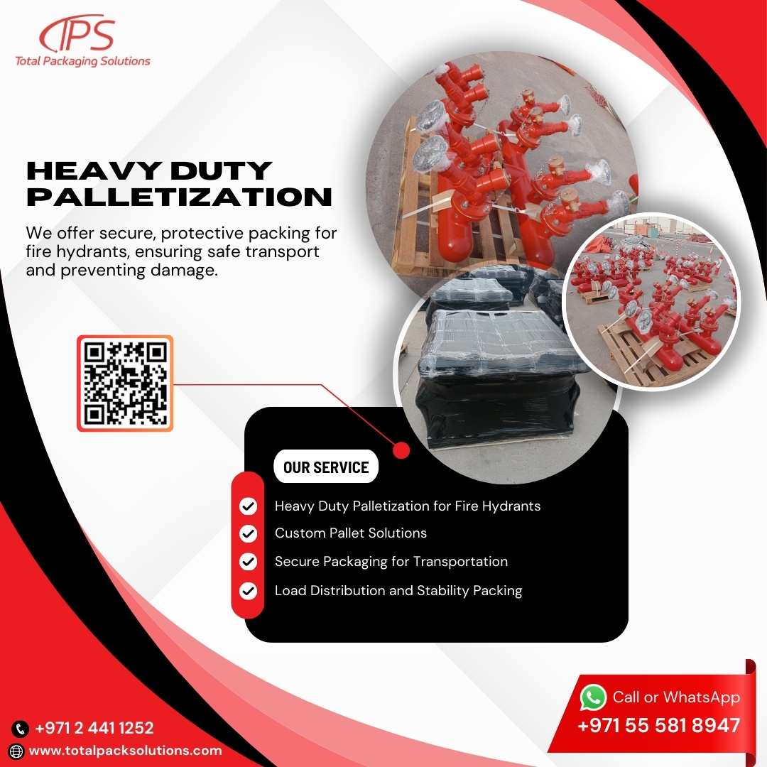 Total - 🔥 Heavy-Duty Palletization for Fire Hydrants 🔥 Ensuring maximum ...