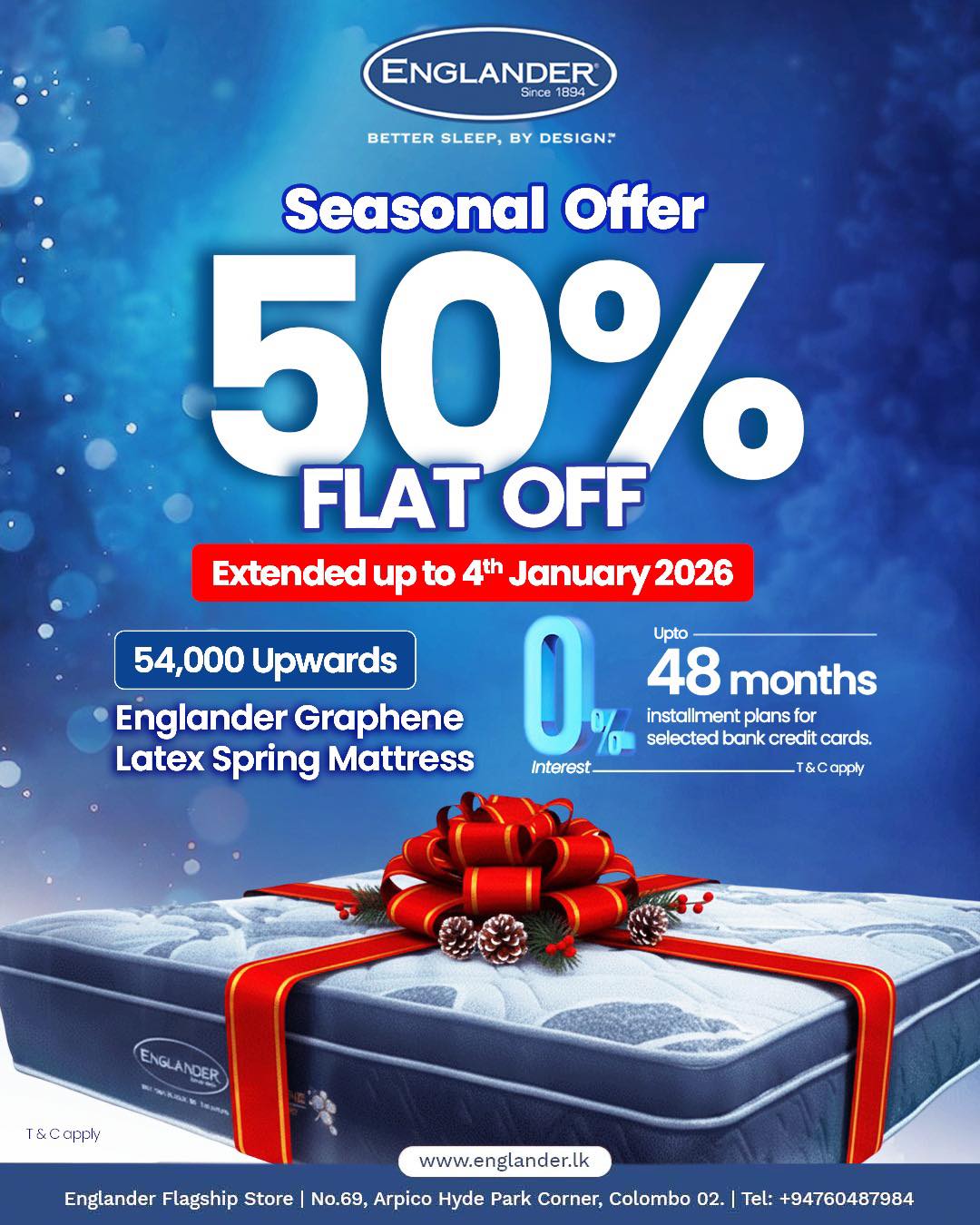 Englander - EXTENDED: 50% FLAT OFF! 🚨 Start 2026 with better sleep! Get ...