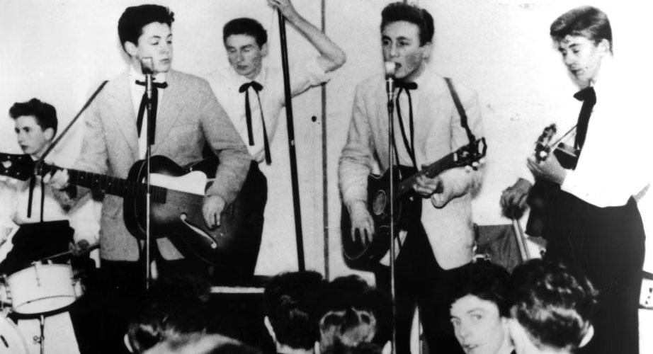 65 years ago today, The Quarrymen (Paul McCartney, John Lennon