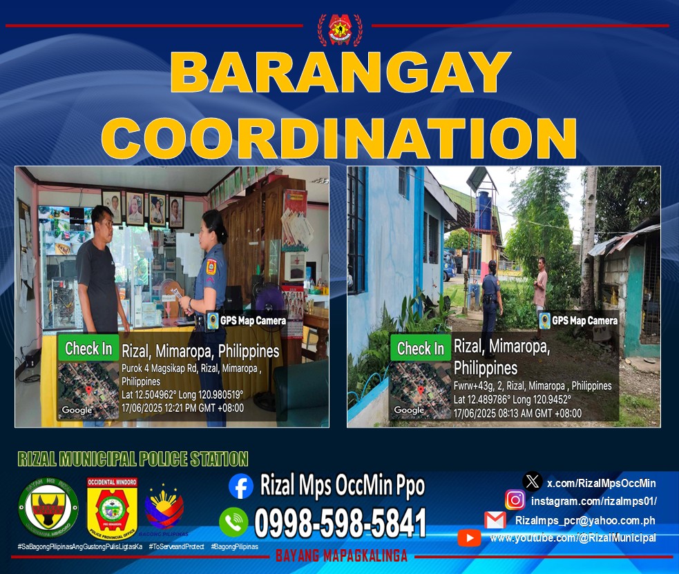 Rizal Mps - On June 17, 2025 personnel of Rizal MPS conducted Barangay ...