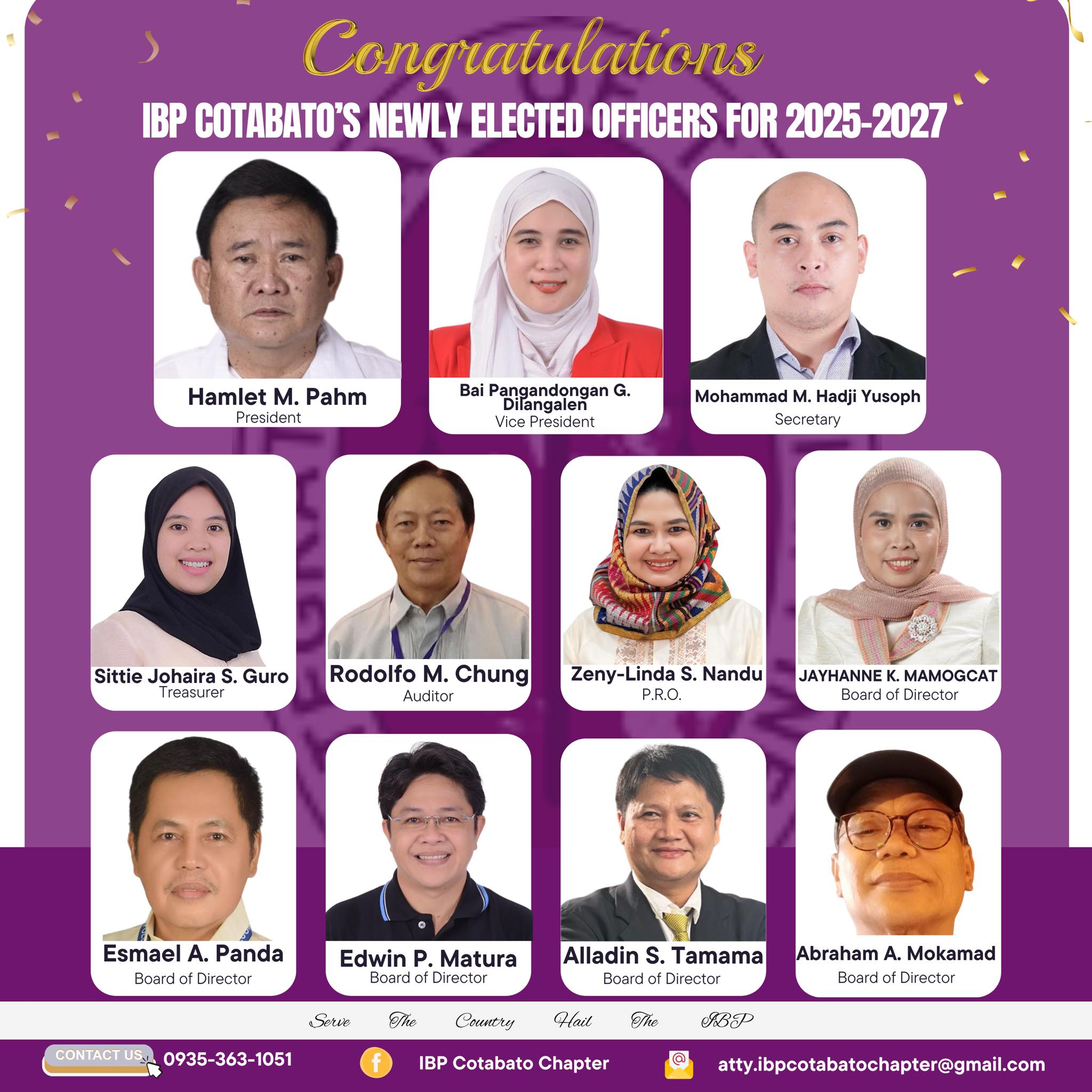 Congratulations to the newly... - IBP Cotabato Chapter | Facebook