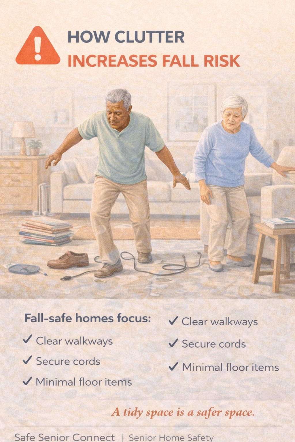 Safe - How Clutter Increases Fall Risk Clutter isn’t just messy, it’s ...