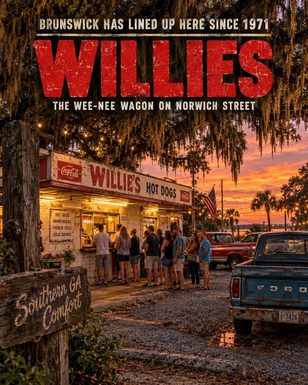 Willie's Wee-Nee Wagon hot dogs in Brunswick GA