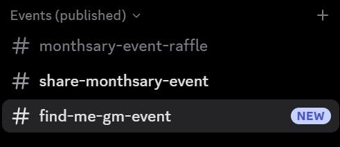 Ran - Find me GM event will start at 11am! - Refer to our discord ...