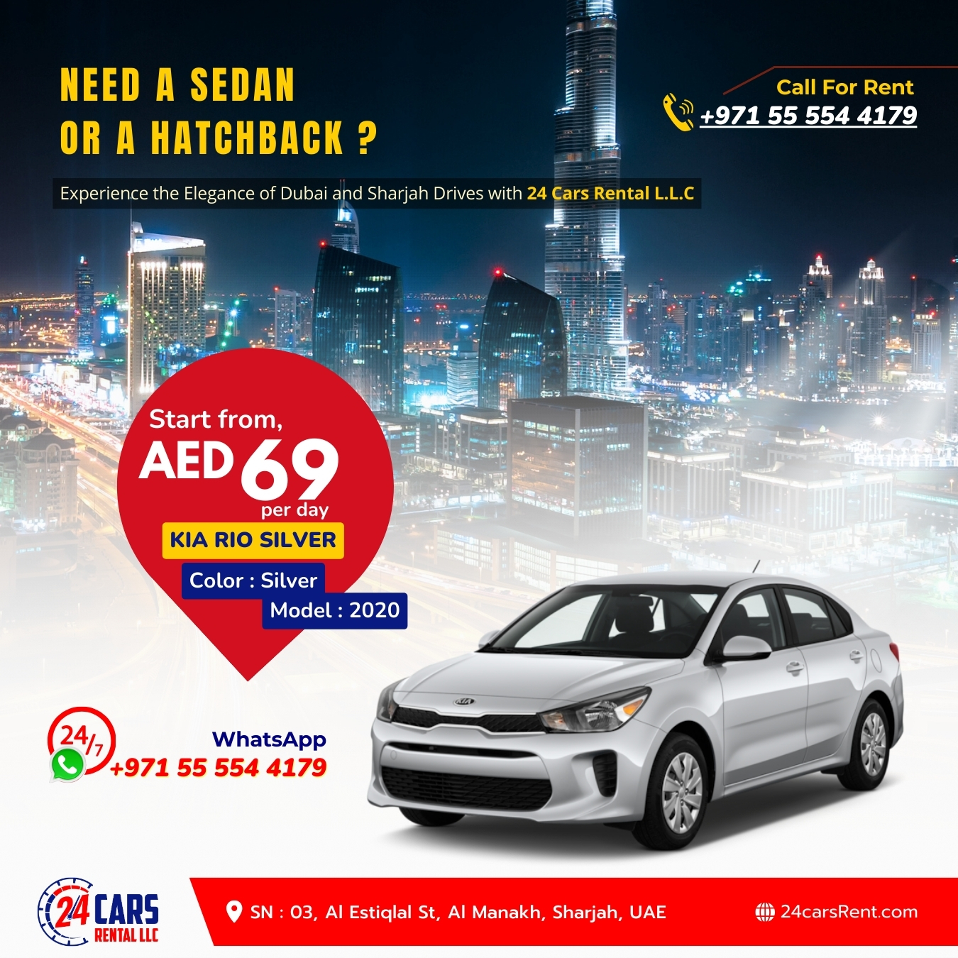 24 CARS Rental L.L.C | Sharjah