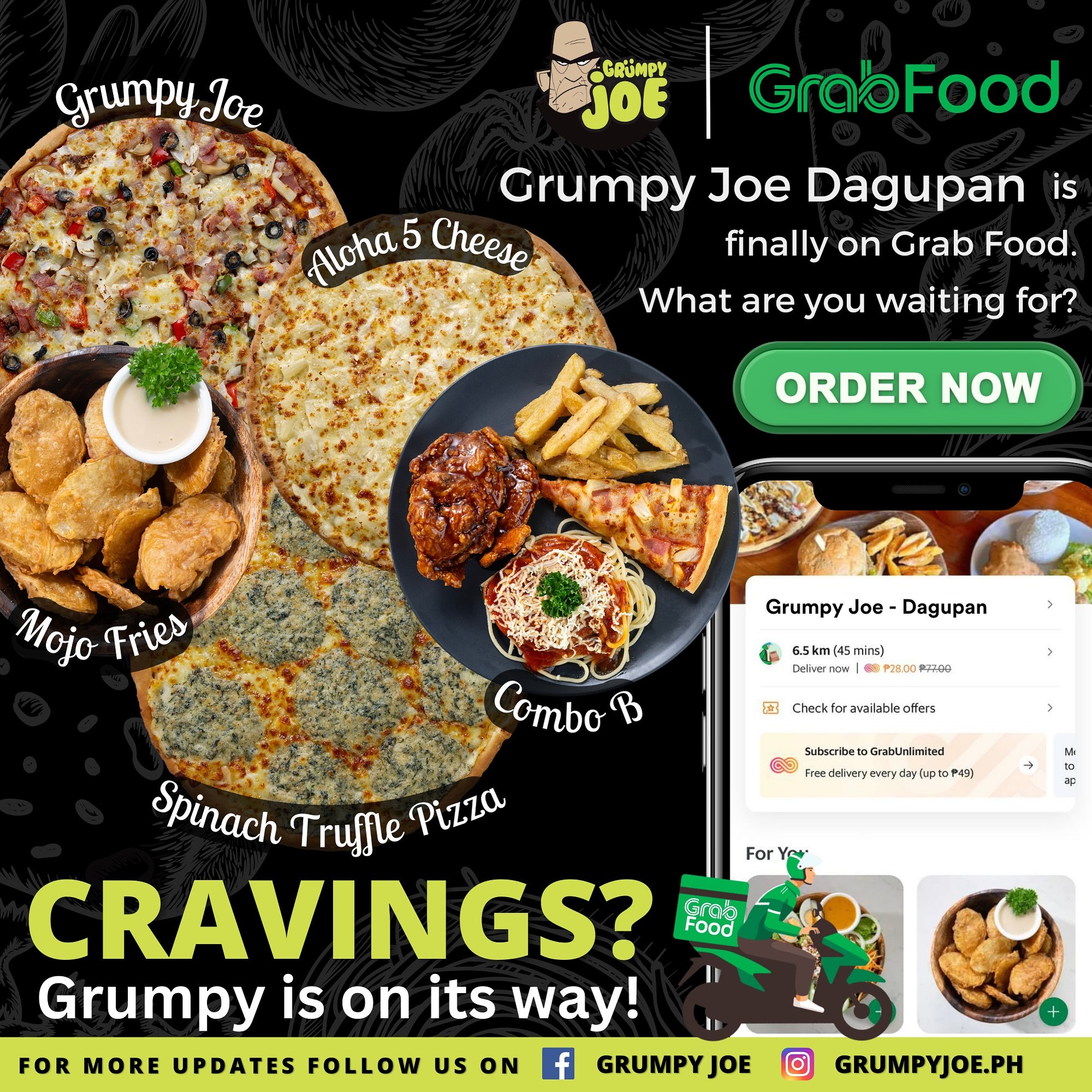 Grumpy Joe - Grumpy Joe Dagupan is now on Grab!🛵🍕 #grumpyjoe | Facebook