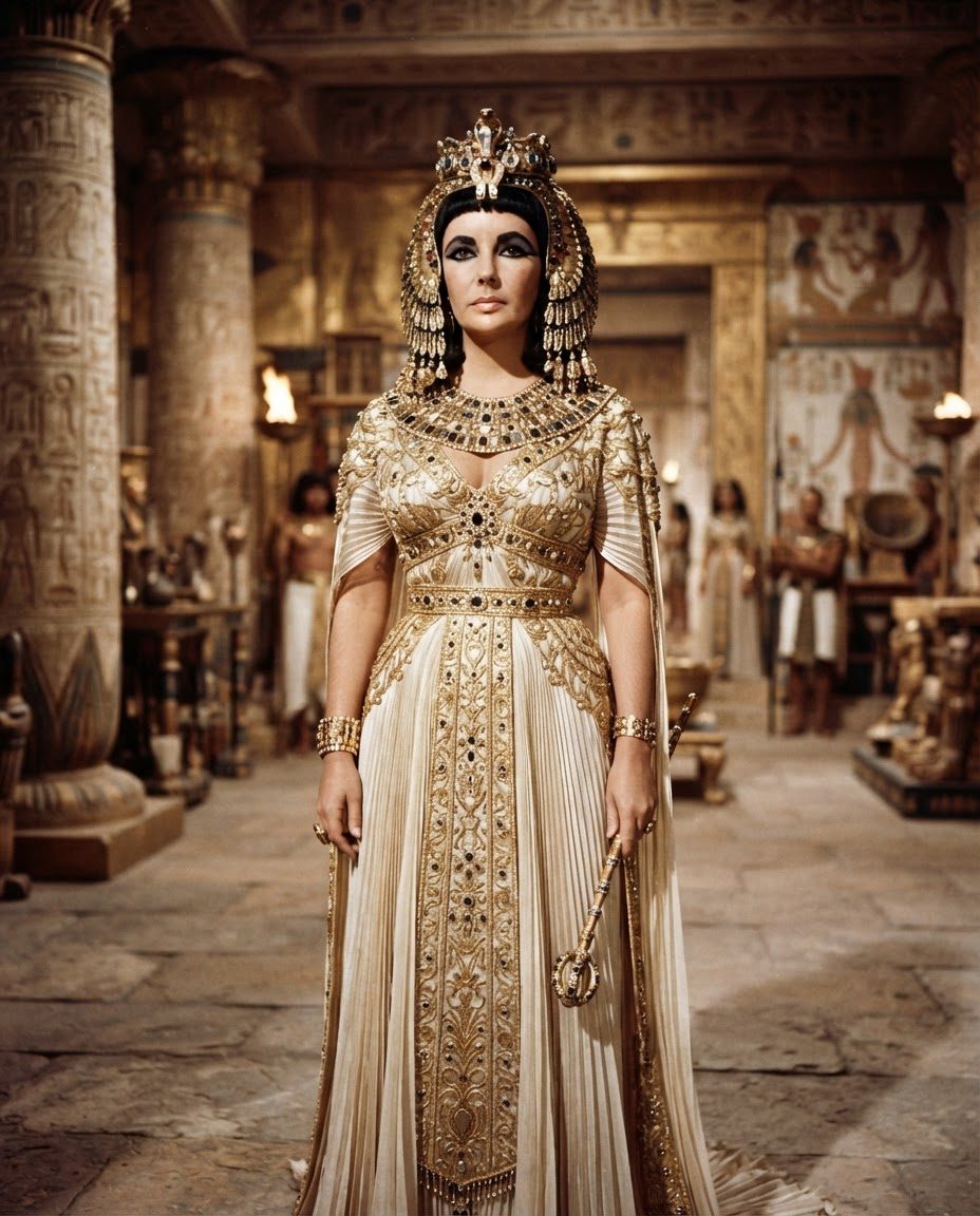 elizabeth taylor cleopatra gold dress Taylor's Iconic Costume: A Timeless Hollywood Look elizabeth taylor cleopatra outfits