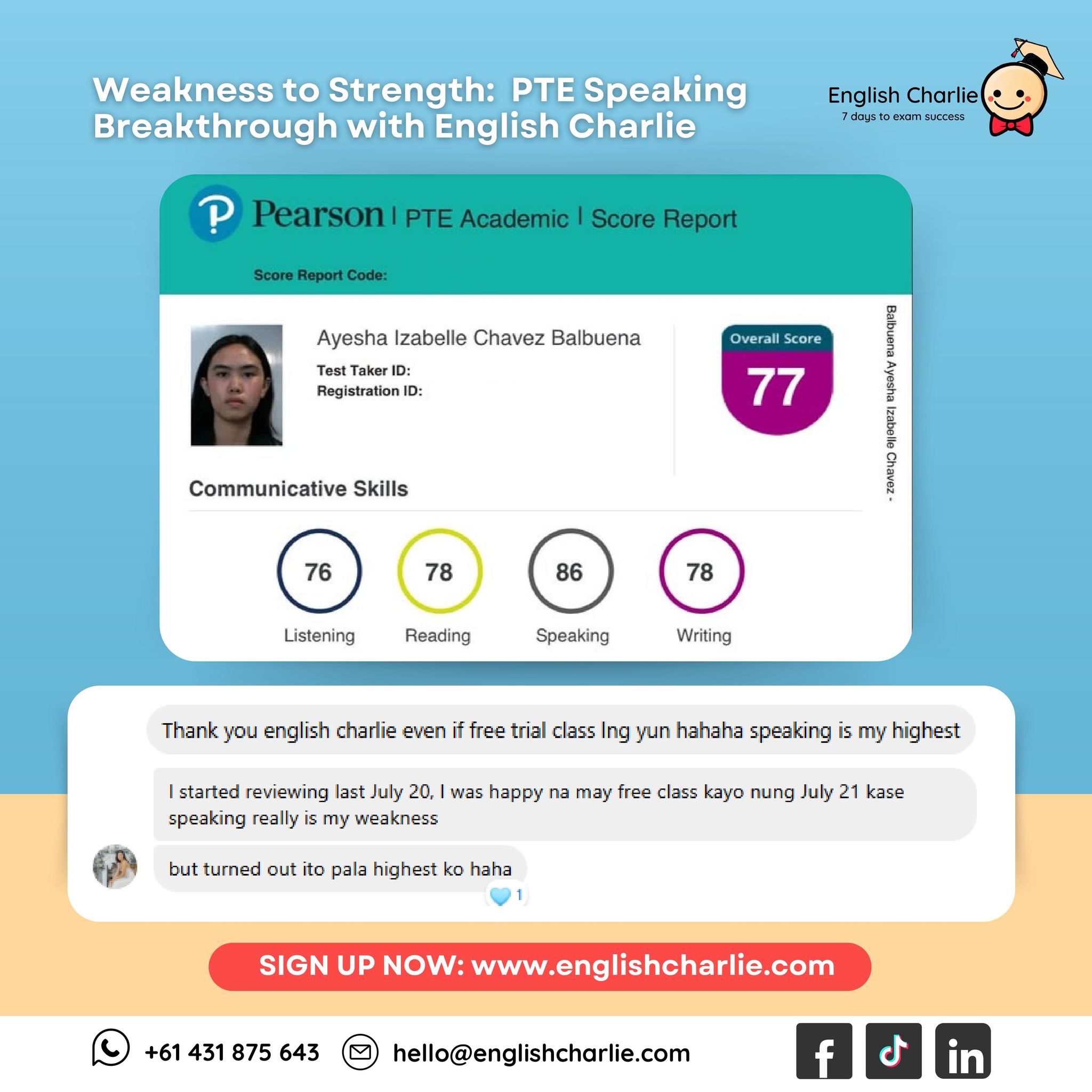🎓... - English Charlie International - PTE IELTS Coaching | Facebook