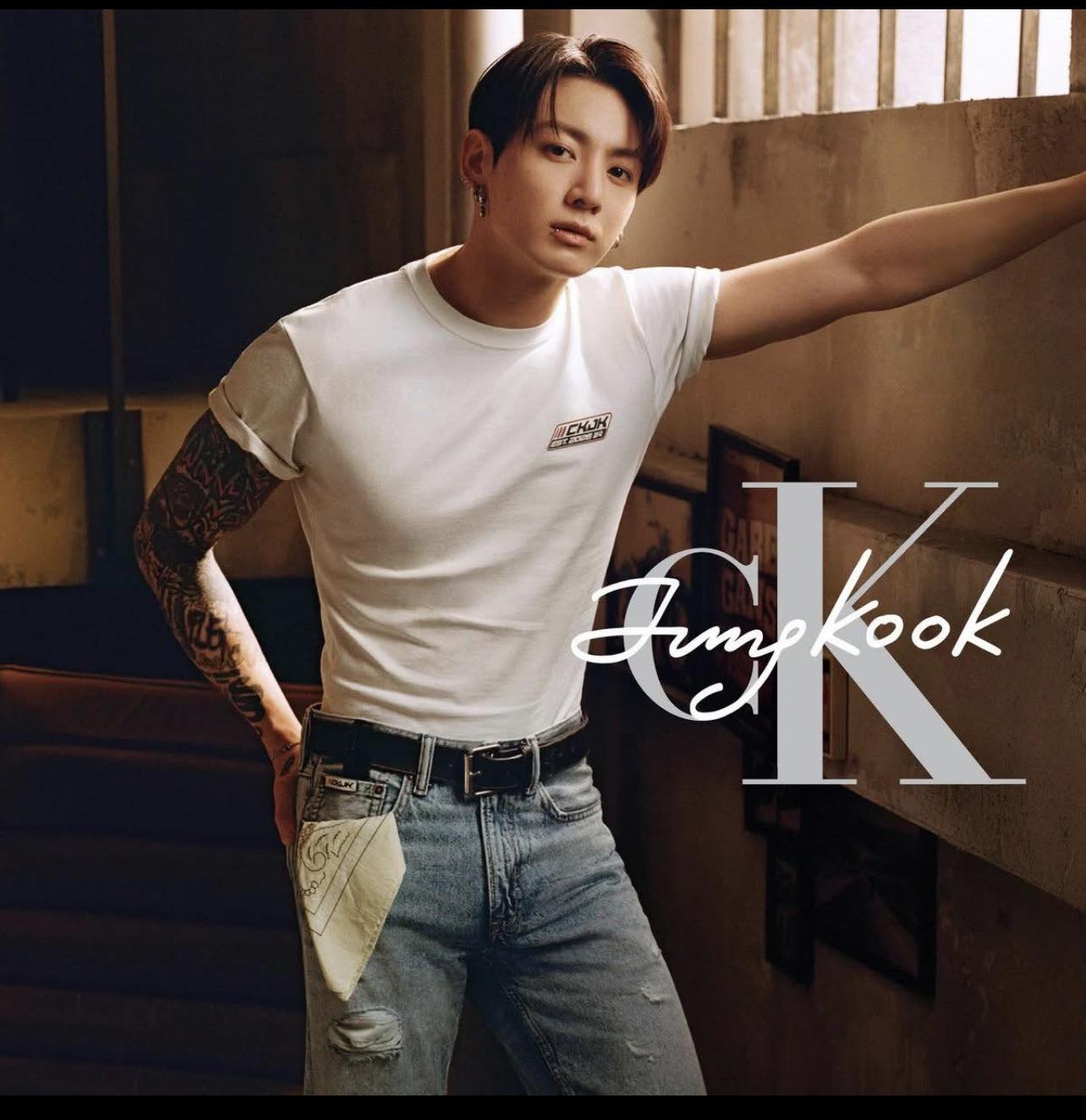 Jung Kook looks steamy in Calvin Klein