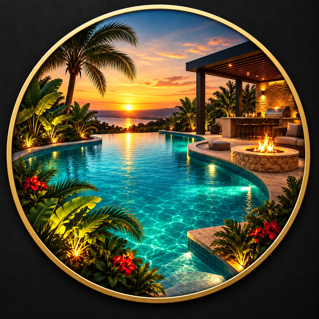 The rain makes this backyard even more addictive to watch — and the ...