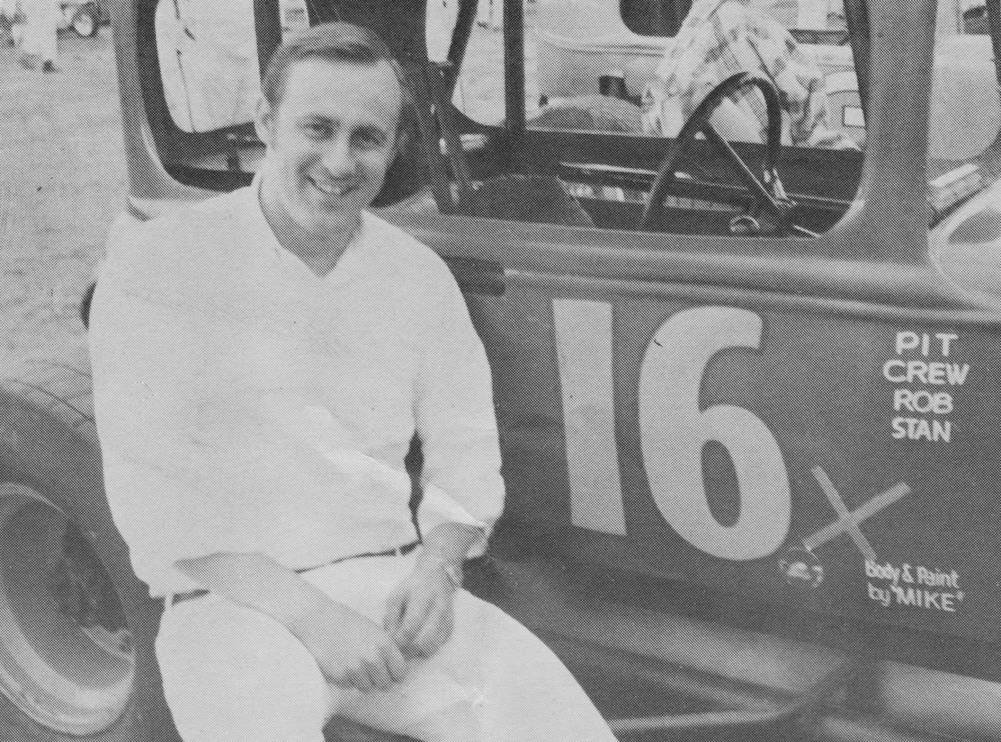 Sprint - 1972 - Gary Bott posing with his #16x. In 1972 Gary had been ...