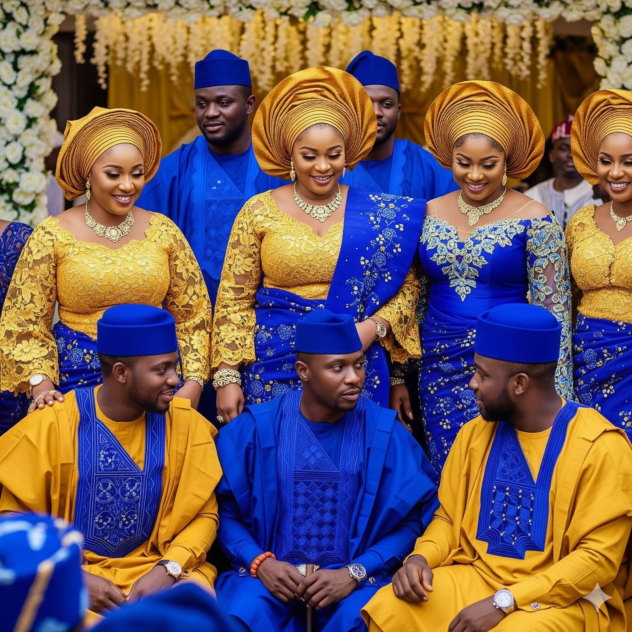 What color pairs well with royal blue and yellow?