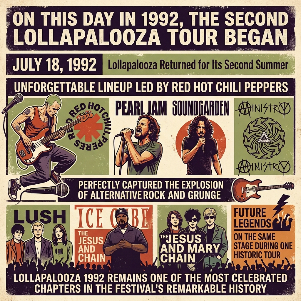 Concert Poster for Lollapalooza at Santa Fe Dam/Irwindale