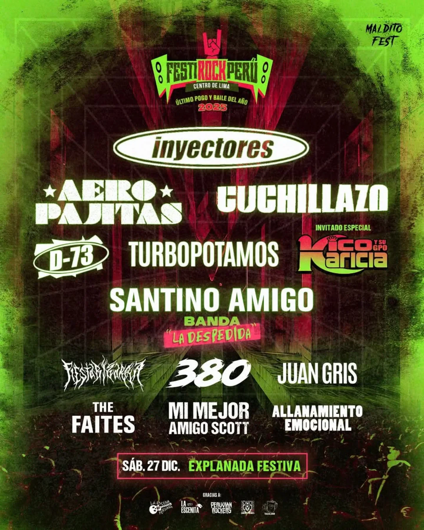 Parloteando - 🔥☠️ LINEUP OFICIAL☠️🔥 FESTI ROCK PERU [ Ultimo PoGO y ...