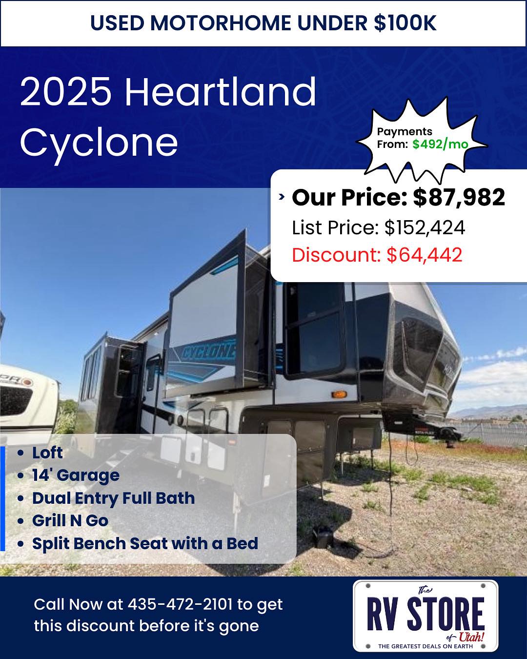 The RV - Meet the 2025 Cyclone 3714…..your home on wheels with serious ...
