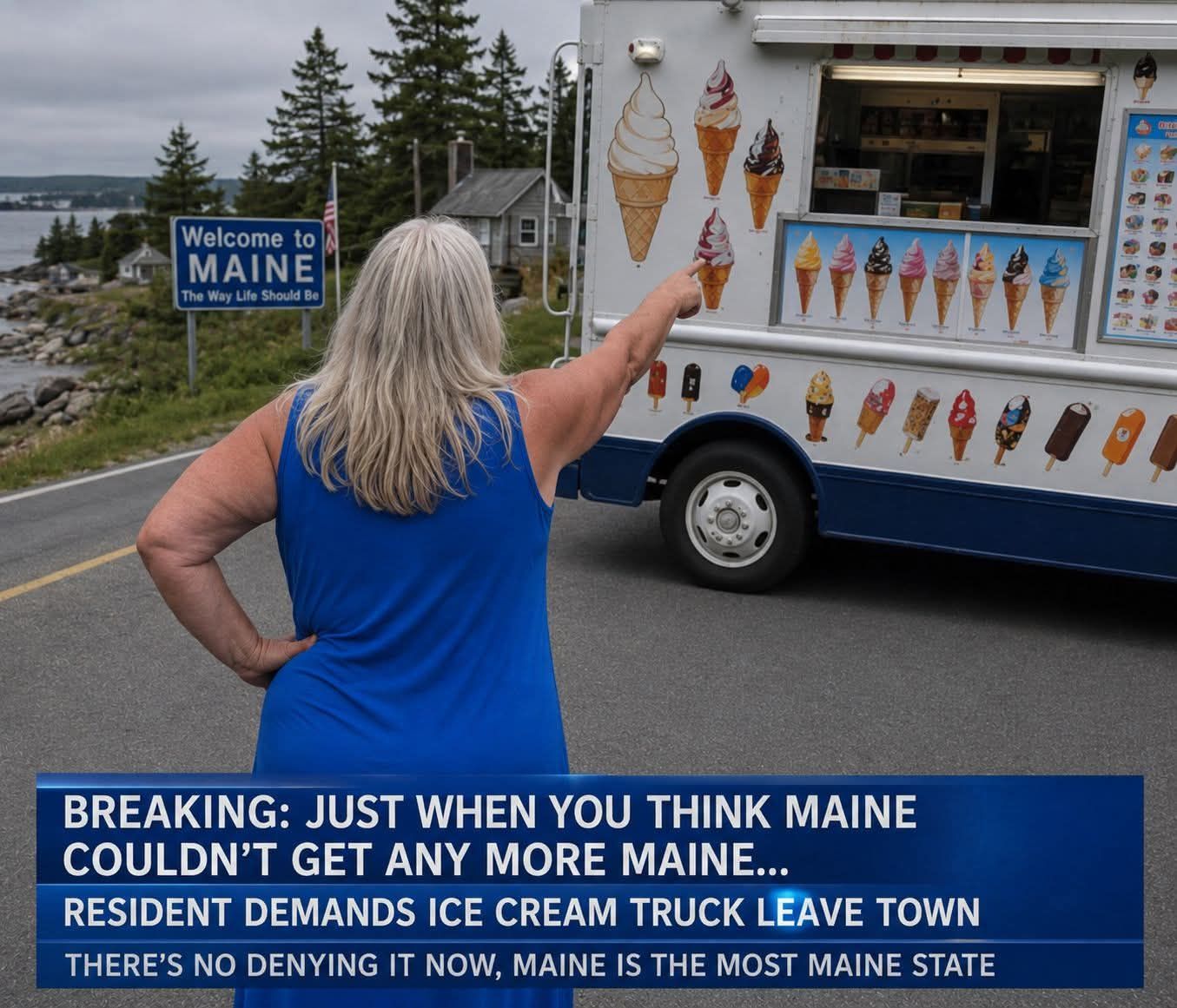 Maine resident demands ice cream truck driver leave town over