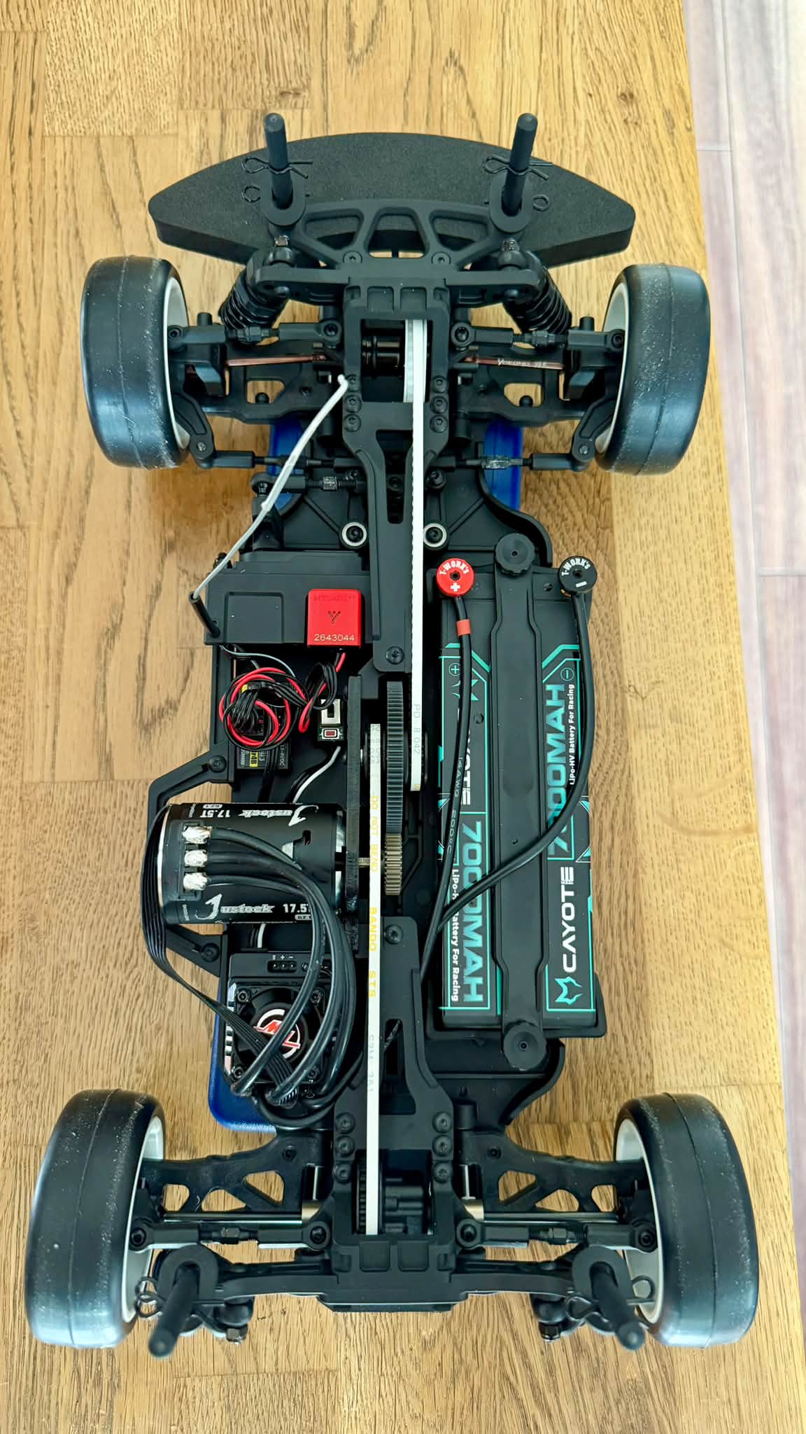 Completed JZX drift car build with new Yokomo kit