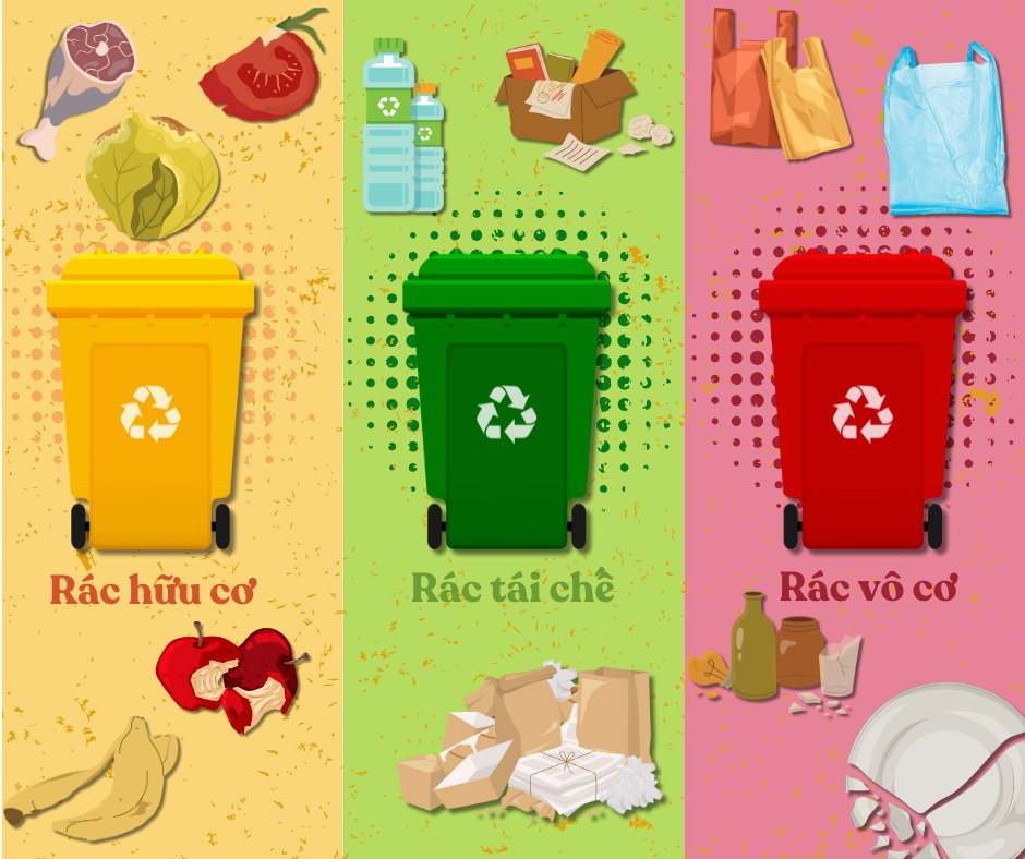 CELV - 🗑️ 3 thùng rác phân loại: 🟡Rác hữu cơ Định nghĩa: Là rác thải có ...