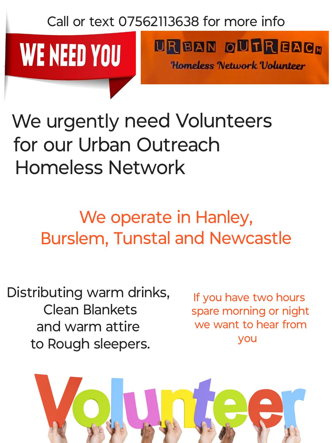 Urban Outreach Homeless Network Volunteers | Facebook