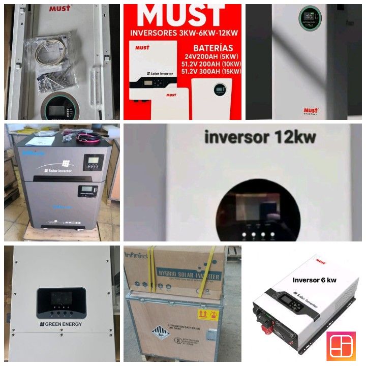 Inversor Solar Híbrido 4200W - Compatible Con Baterías 12V/24V, Con MPPT 100A Y Comunicación WiFi, Para Casa O Autocaravana