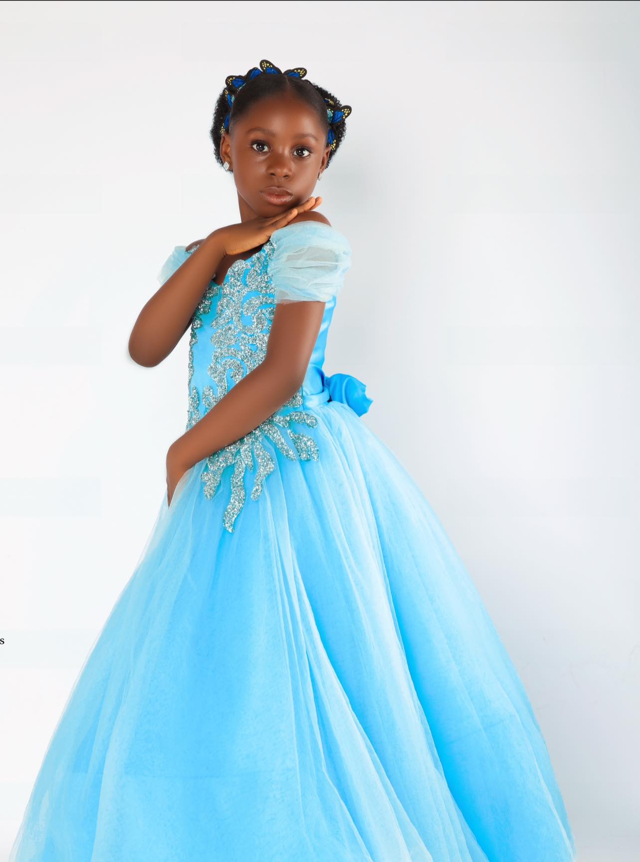Luxury Kids Ballgown Collection #11💙 ✨ Every little girl deserves her princess moment ✨ Let her shine in this royal blue ballgown—perfect for birthdays, photoshoots, and magical celebrations 👑💙
