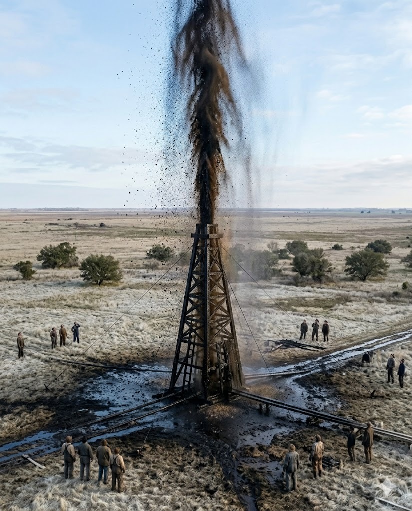 The first producing well for the largest oil field in the world
