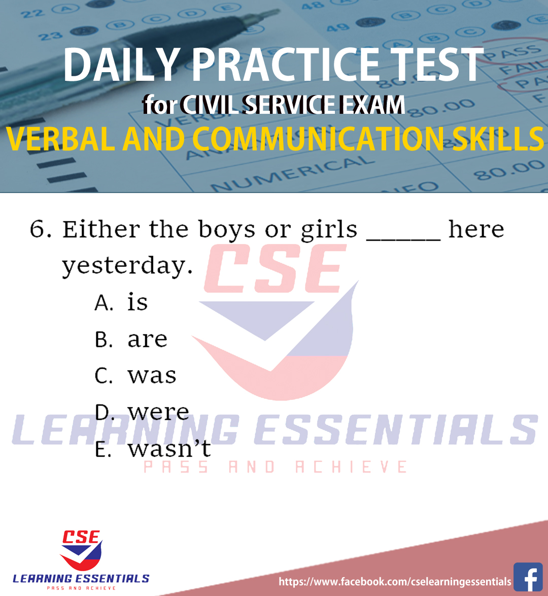 DAILY PRACTICE TEST CSE AUGUST... - CSE Learning Essentials | Facebook