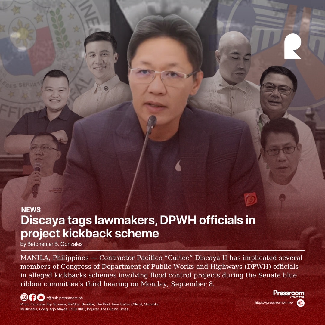 NEWS I Discaya tags lawmakers,... - Pressroom Philippines | Facebook