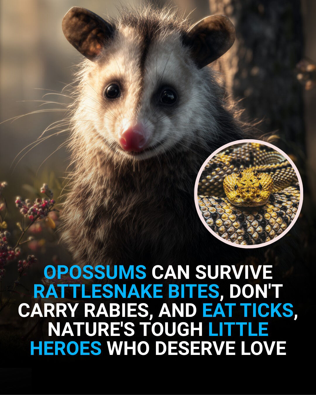 Animal - Opossums are the unsung superheroes of the animal world 🐀 ...