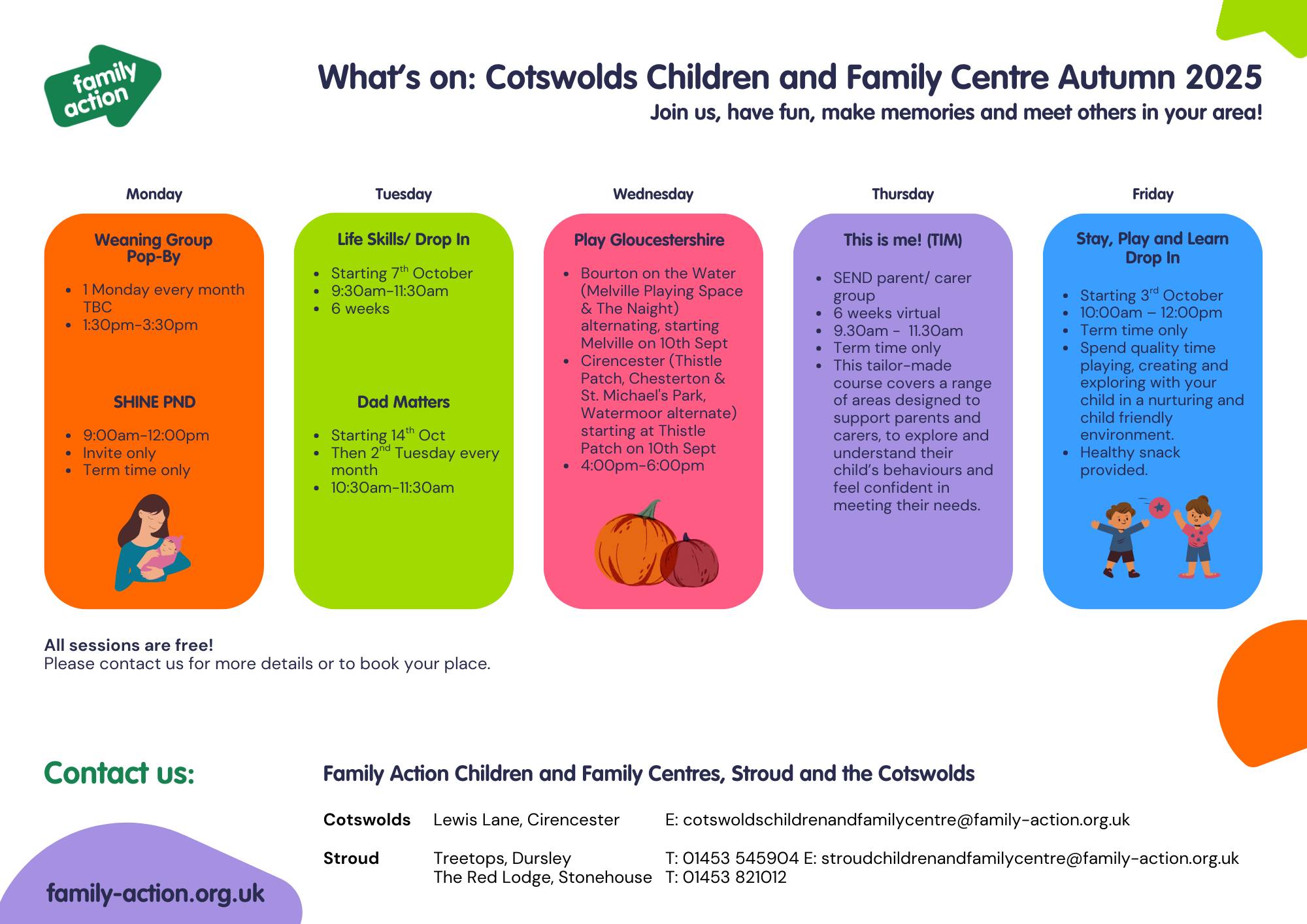 Family - What’s On? Cotswolds Children and Family Centre – Autumn 2025 ...