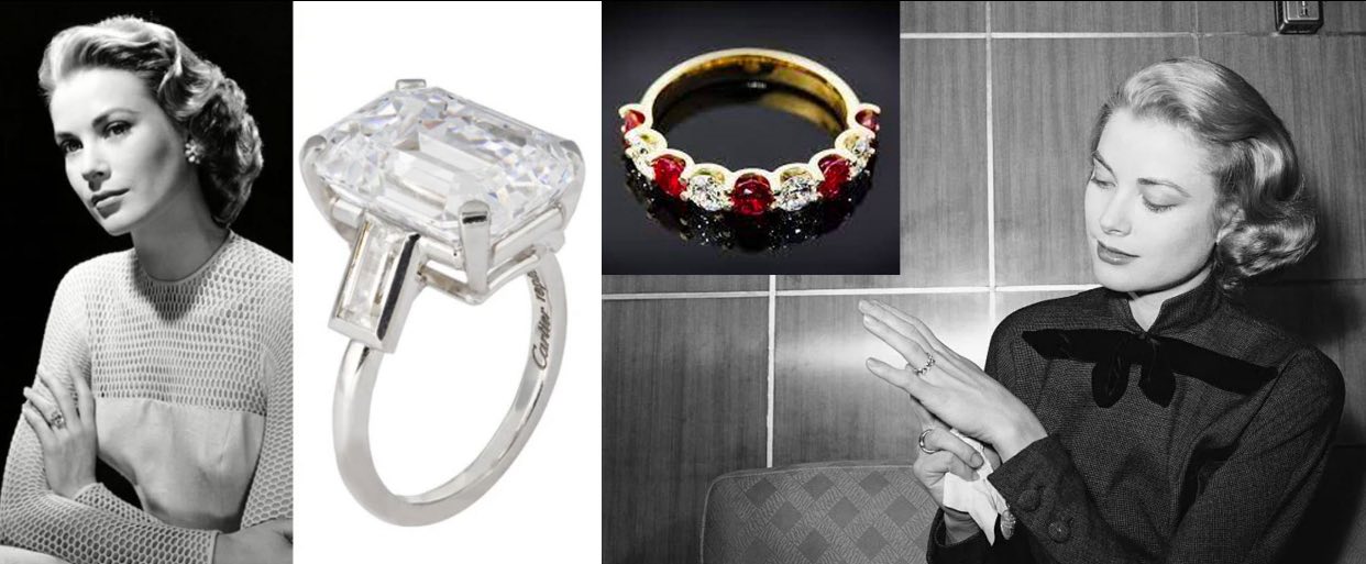 🌹 I due anelli di fidanzamento di Grace Kelly 🌹 L'anello di
