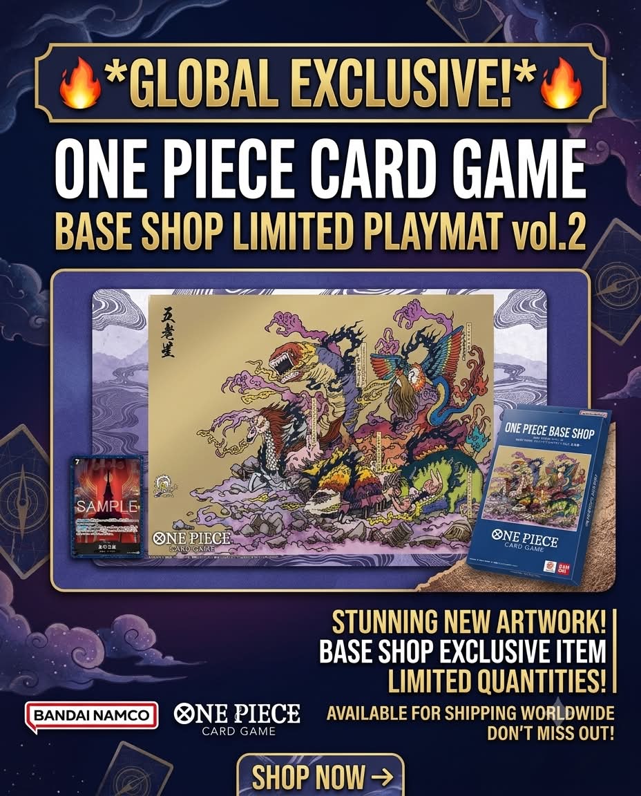 🔥 BASE SHOP LIMITED PLAYMAT Vol.2 – AVAILABLE NOW! 🔥 A must-have