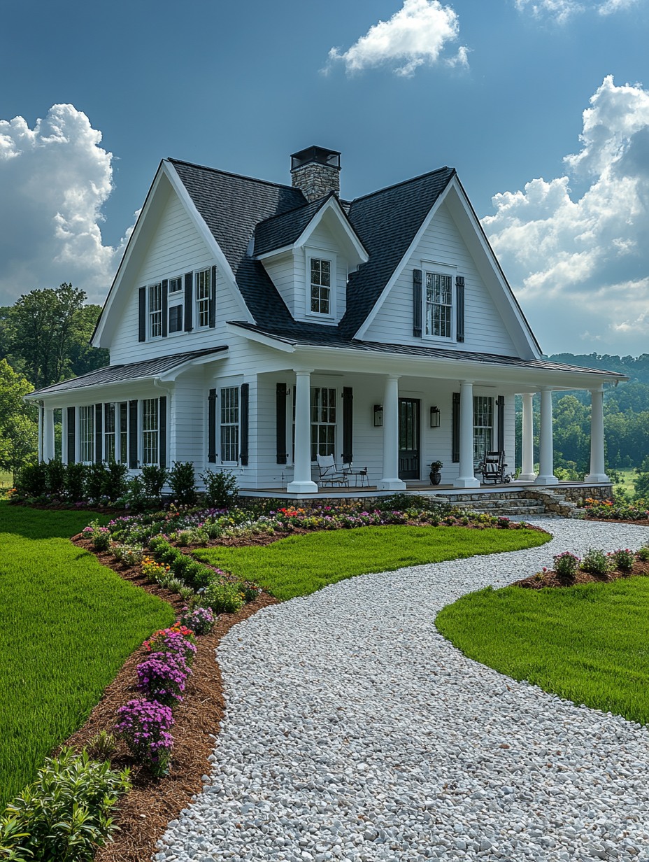 Farmhouse Vibes - A Farmhouse with wraparound porch is my... | Facebook