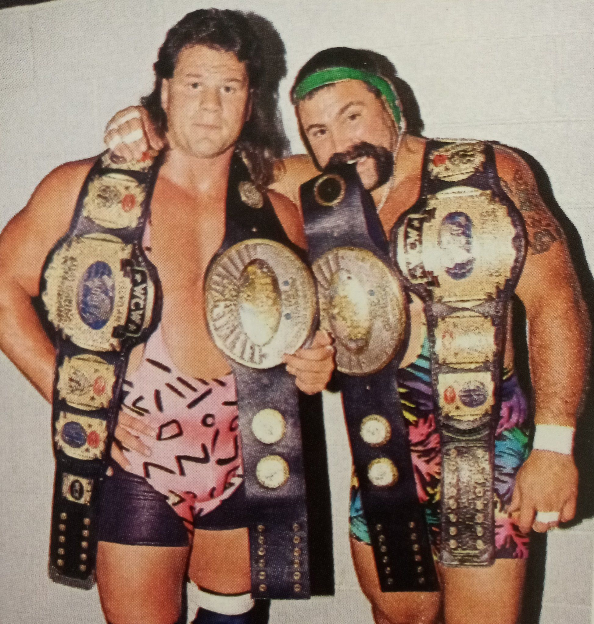 October 1997! Celebrating with The Steiner Brothers after they won 