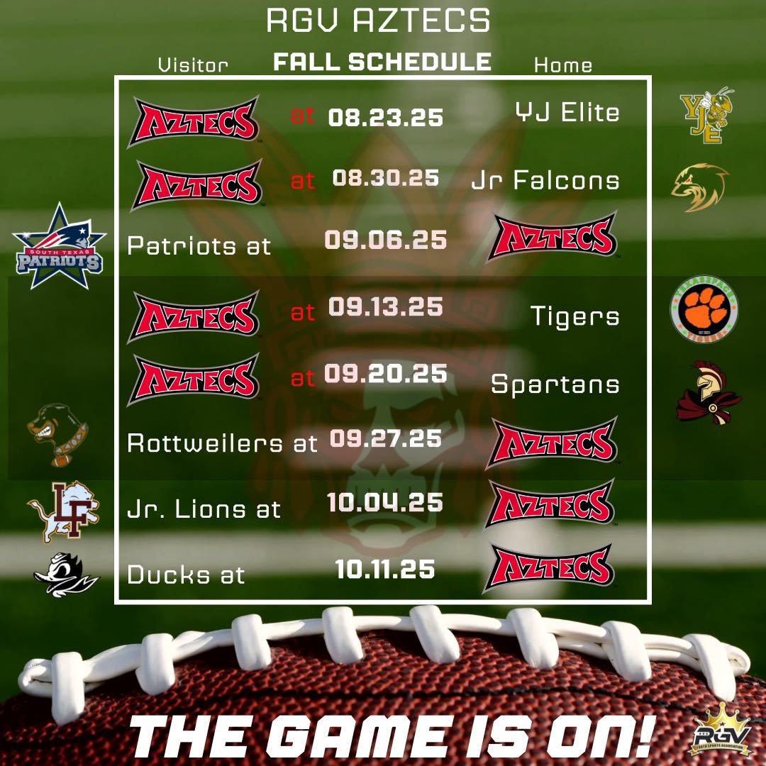 Rgv - 🏈 RGV Aztecs 2025 Fall Season 🏈 Our RGV Aztecs are locked in and ...