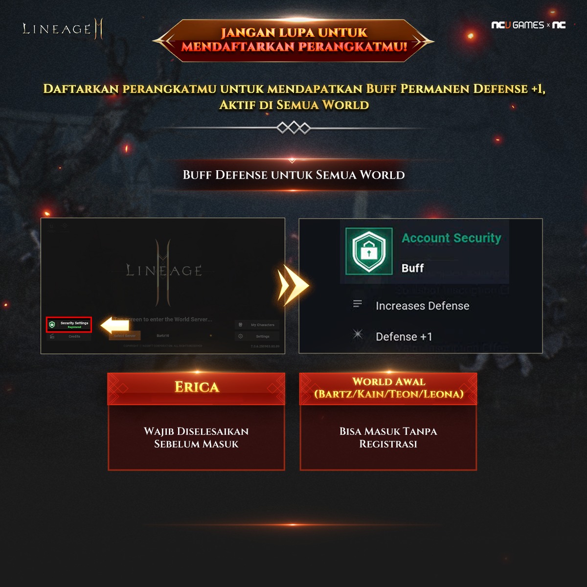 Lineage2M - 🔒 Daftarkan Perangkatmu & Dapatkan Extra... | Facebook